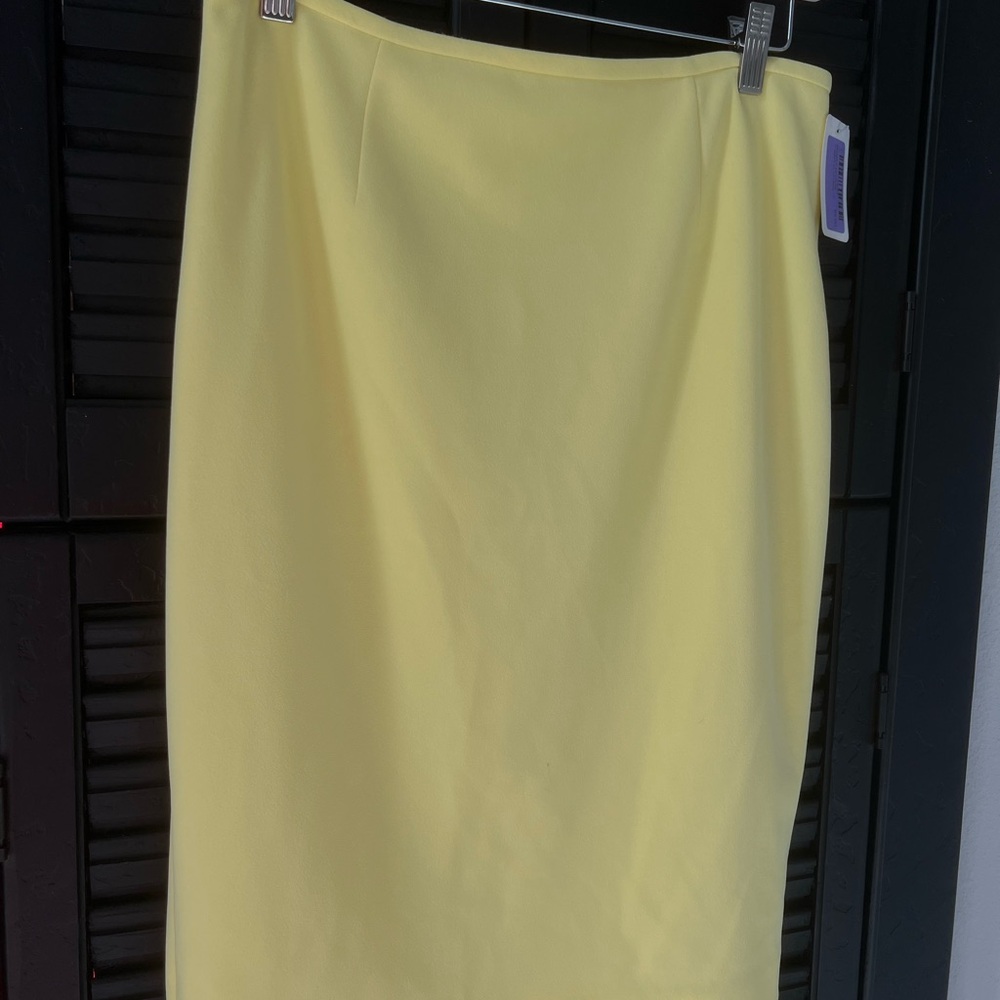Banana Republic Yellow Pencil Skirt